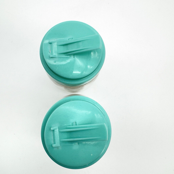 Vintage Federal Housewares Salt Pepper Shakers Light Blue Tops - Picture 2 of 7